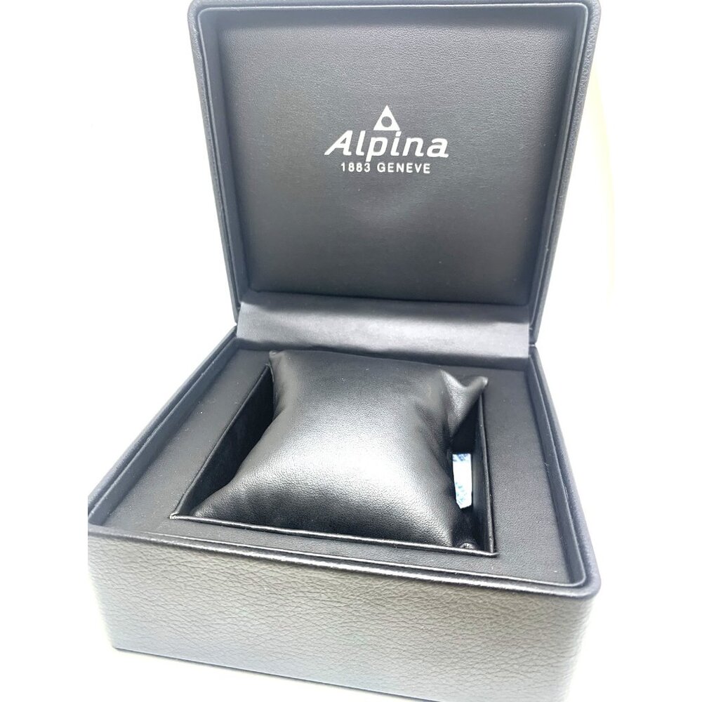 Alpina Watch Box Presentation Black Cardboard Case Display Empty